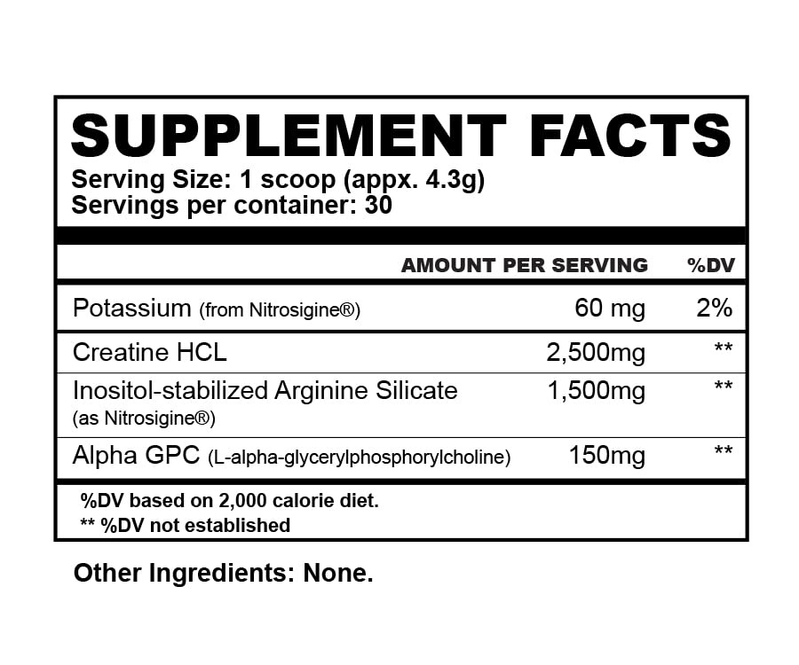 BioHealth Nutrition CreActive Creatine HCL + Nootropic + Nitric Oxide - Supports Muscle Performance, Cellular Energy Production & Cognitive Function (Unflavored)