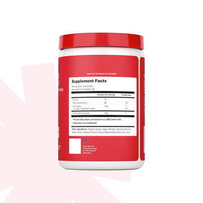 Create Creatine Monohydrate Gummies – 1.5g Per Gummy, Sour Cherry, Vegan, Gluten‑Free