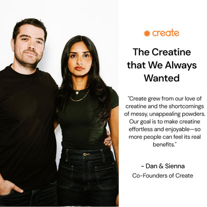 Create Single-Serve Creatine Monohydrate Powder – 5g Creapure Creatine, Sugar-Free, Vegan | Mixed Berry | 30 Portable Packets