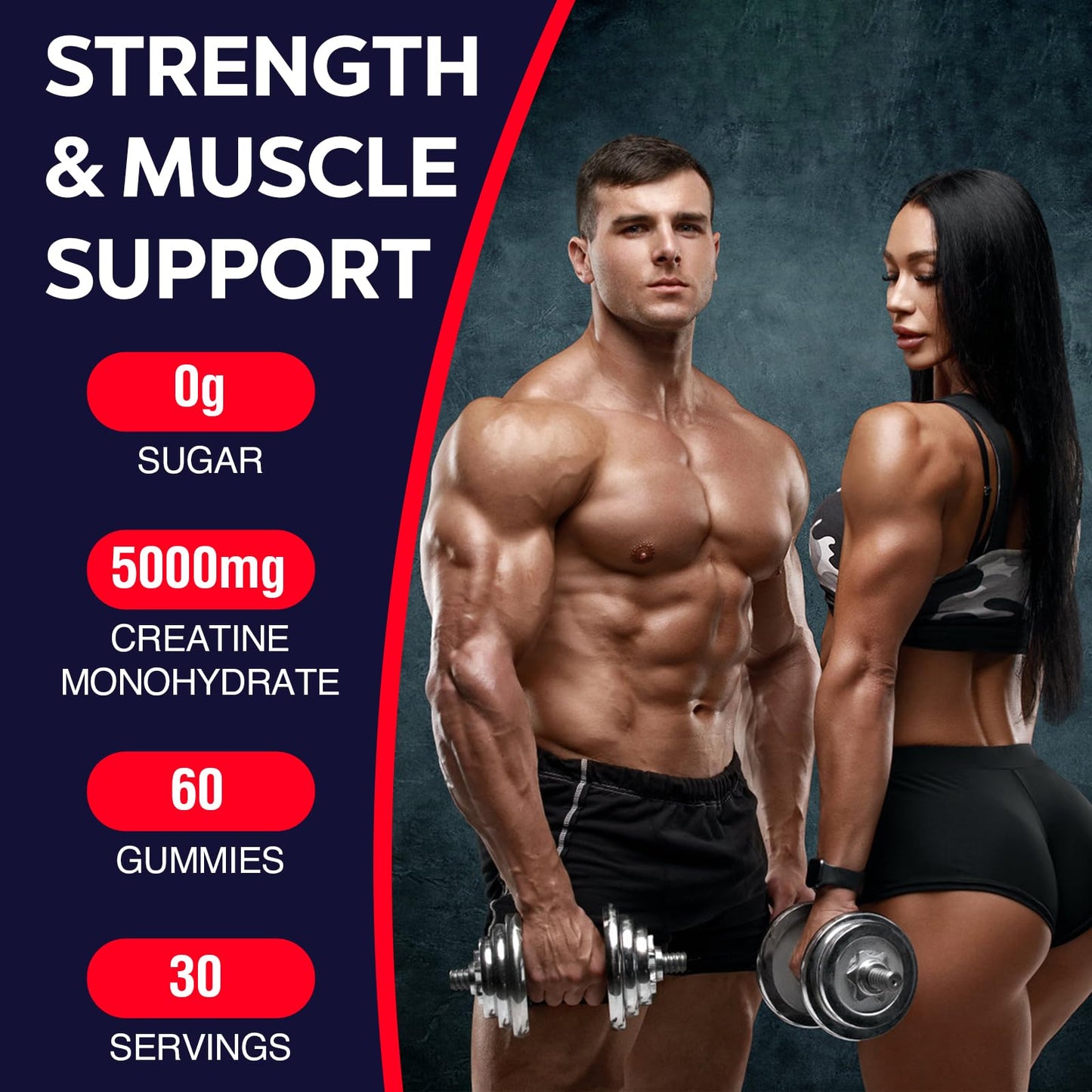 Trupretty Creatine Monohydrate Gummies – 1 Pack | Taurine, B6 & Organic Formula