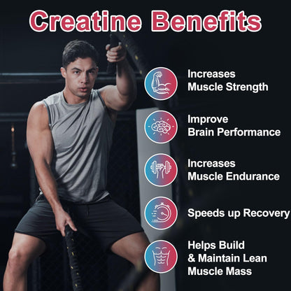 2 Pack Creatine Monohydrate Gummies – 5000mg per Serving | Sugar Free