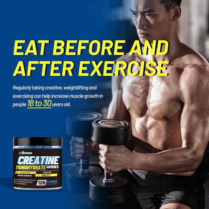 Creatine Monohydrate Gummies 6g – Energy, Strength & Muscle (120 Count)