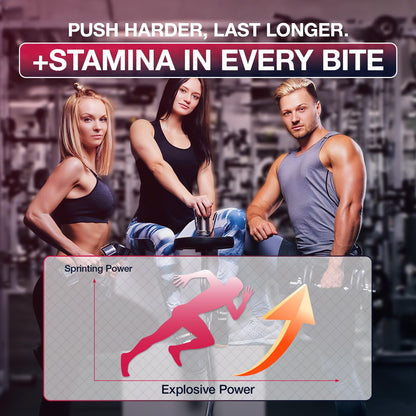 Creatine Monohydrate Gummies – Raspberry Flavor, 120 Count | For Men & Women | Fitness & Sports