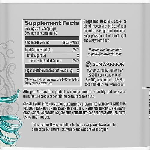 Creatine Monohydrate Powder – Micronized Pre-Workout | Vegan & Keto | 60 Servings
