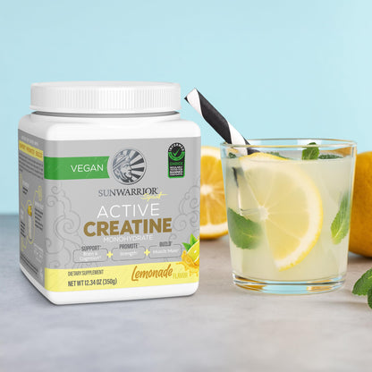 Creatine Monohydrate Powder – Lemonade, 50 Servings | Vegan & Keto Friendly