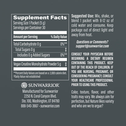 Creatine Monohydrate Powder – Micronized, Vegan & Keto | 30 Servings