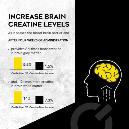 CreGAAtine Ultimate | 50% Higher Dosage Bulk Pack – Micronized Creatine Monohydrate + GAA | No Water Retention | 500g, 166 Servings