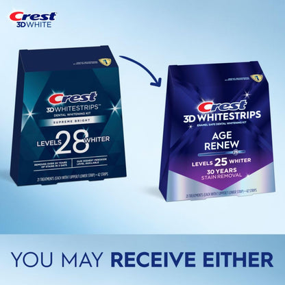 Crest 3D Whitestrips Age Renew – Teeth Whitening Kit, 21 Treatments, 42 Strips | Crest 3DWhite Teeth Whitening Strips