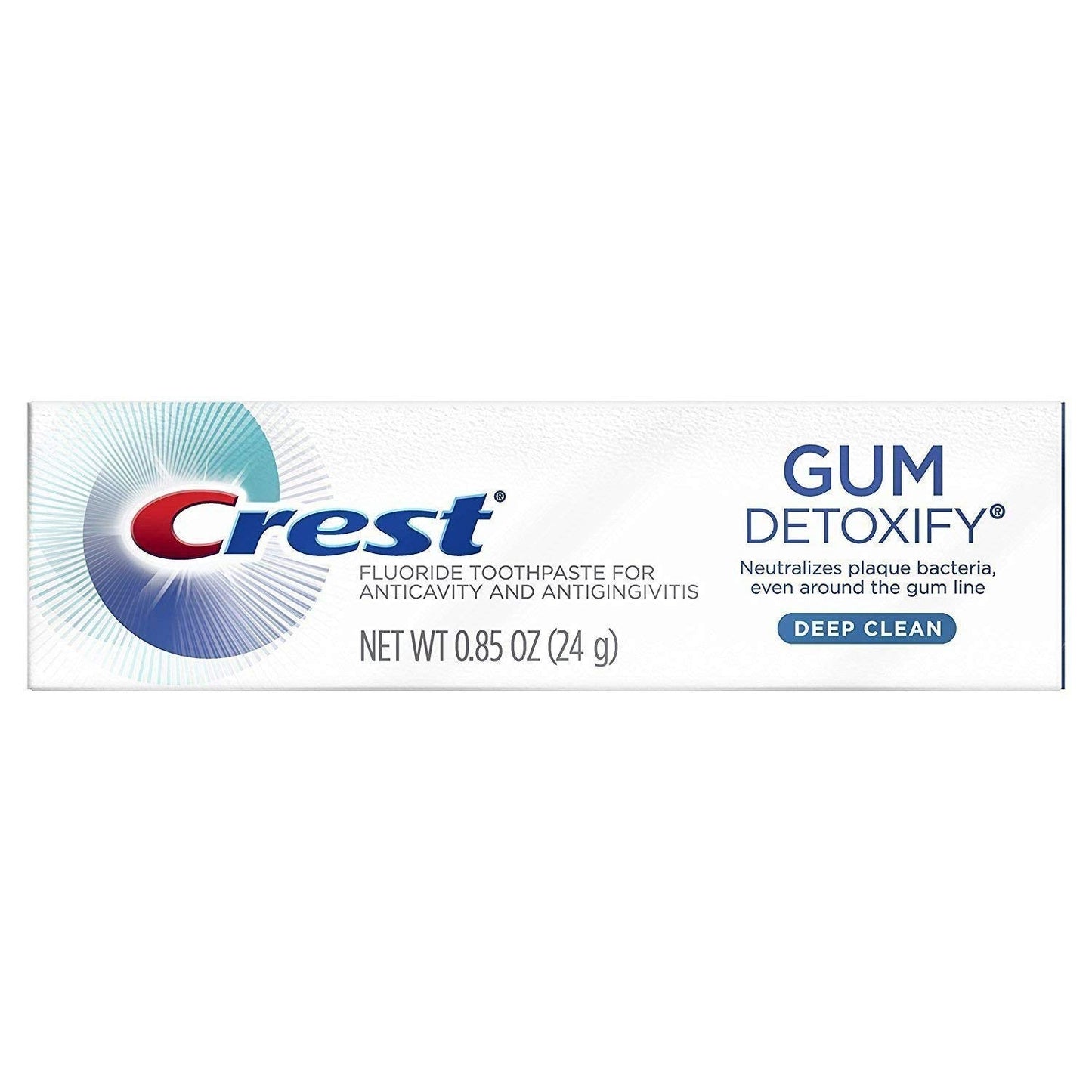 Crest Gum Detoxify Toothpaste – Deep Clean, Travel Size 0.85 oz | Pack of 36