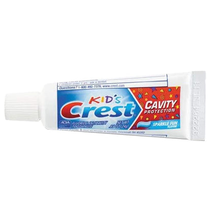 Crest Kids Sparkle Fun Cavity Protection Toothpaste – Travel Size 0.85 oz Pack of 6