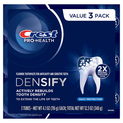 Crest Pro-Health Densify Toothpaste 3-Pack, 4.1oz - Anticavity & Sensitive Teeth