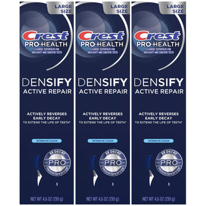 Crest Pro-Health Densify Toothpaste – Intensive Clean, 4.6 oz (Pack of 3)