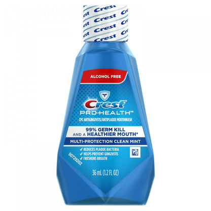 Crest Pro-Health Mouthwash Alcohol Free Clean Mint 1.22 oz – Pack of 48
