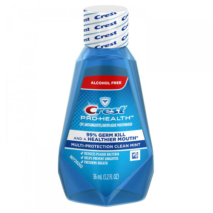 Crest Pro-Health Mouthwash Alcohol Free Clean Mint 1.22 oz – Pack of 48