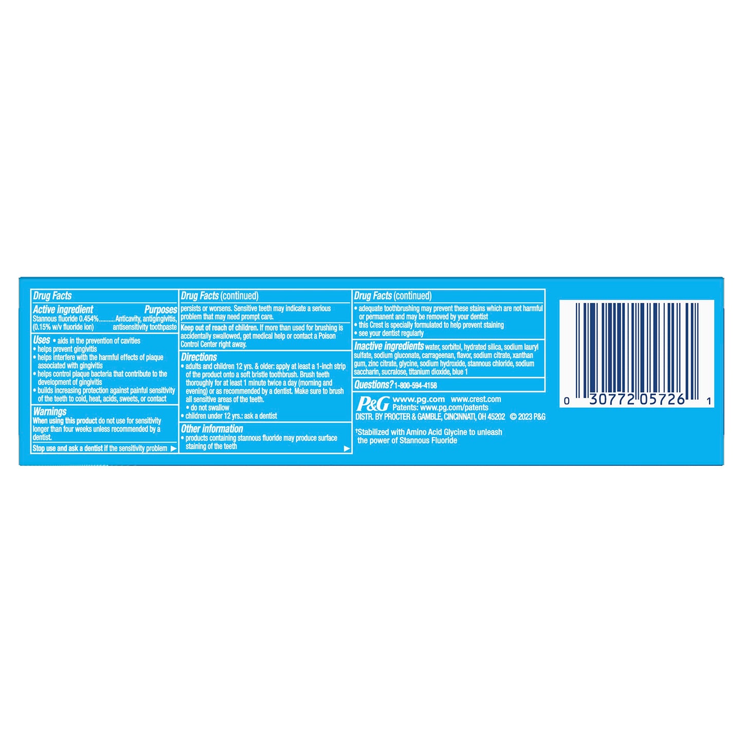 Crest Pro-Health Sensitive & Enamel Shield Toothpaste (4.3 oz) - 8 Benefits & 100% Whole Mouth Protection