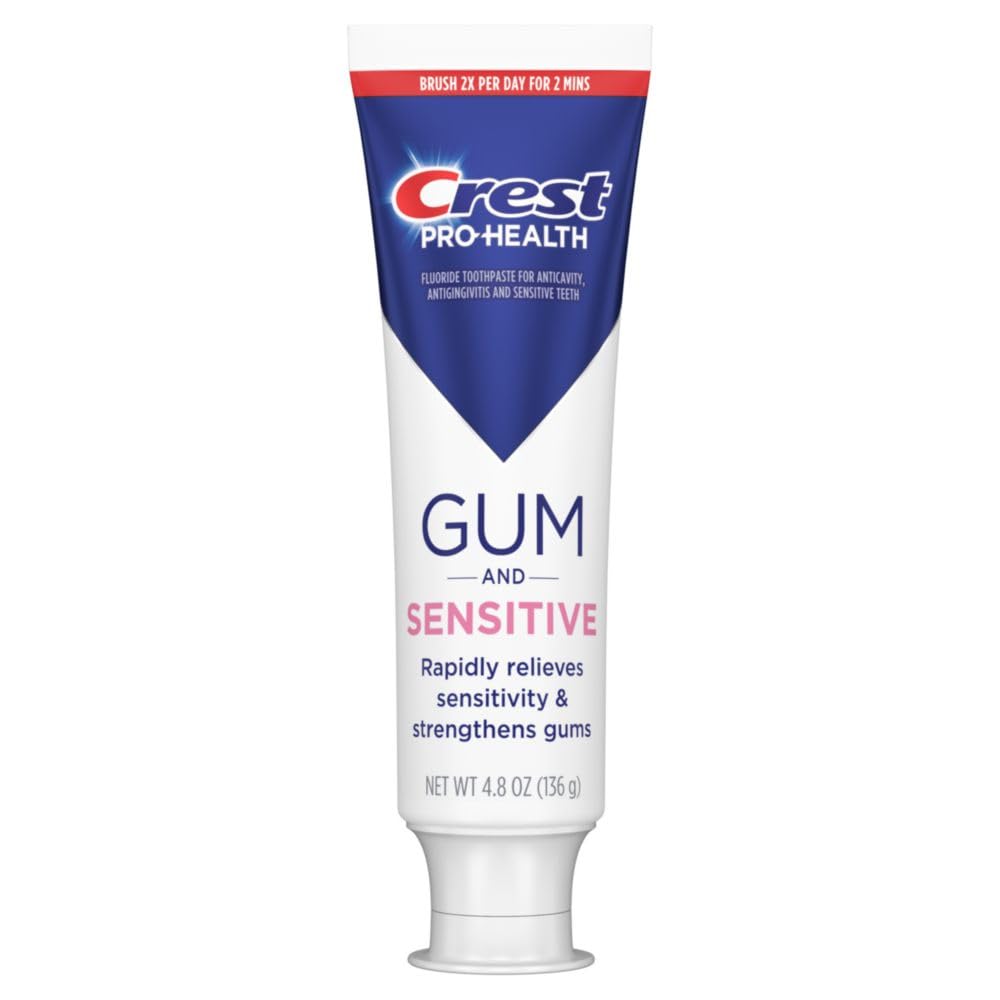 Crest Pro-Health Sensitive & Gum All Day Protection Toothpaste 4.8 oz - Anti-Cavity, Antibacterial Fluoride, Clinically Proven Sensitivity Relief