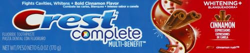 Crest Whitening Expressions Fluoride Anticavity Toothpaste Cinnamon Rush 6 oz