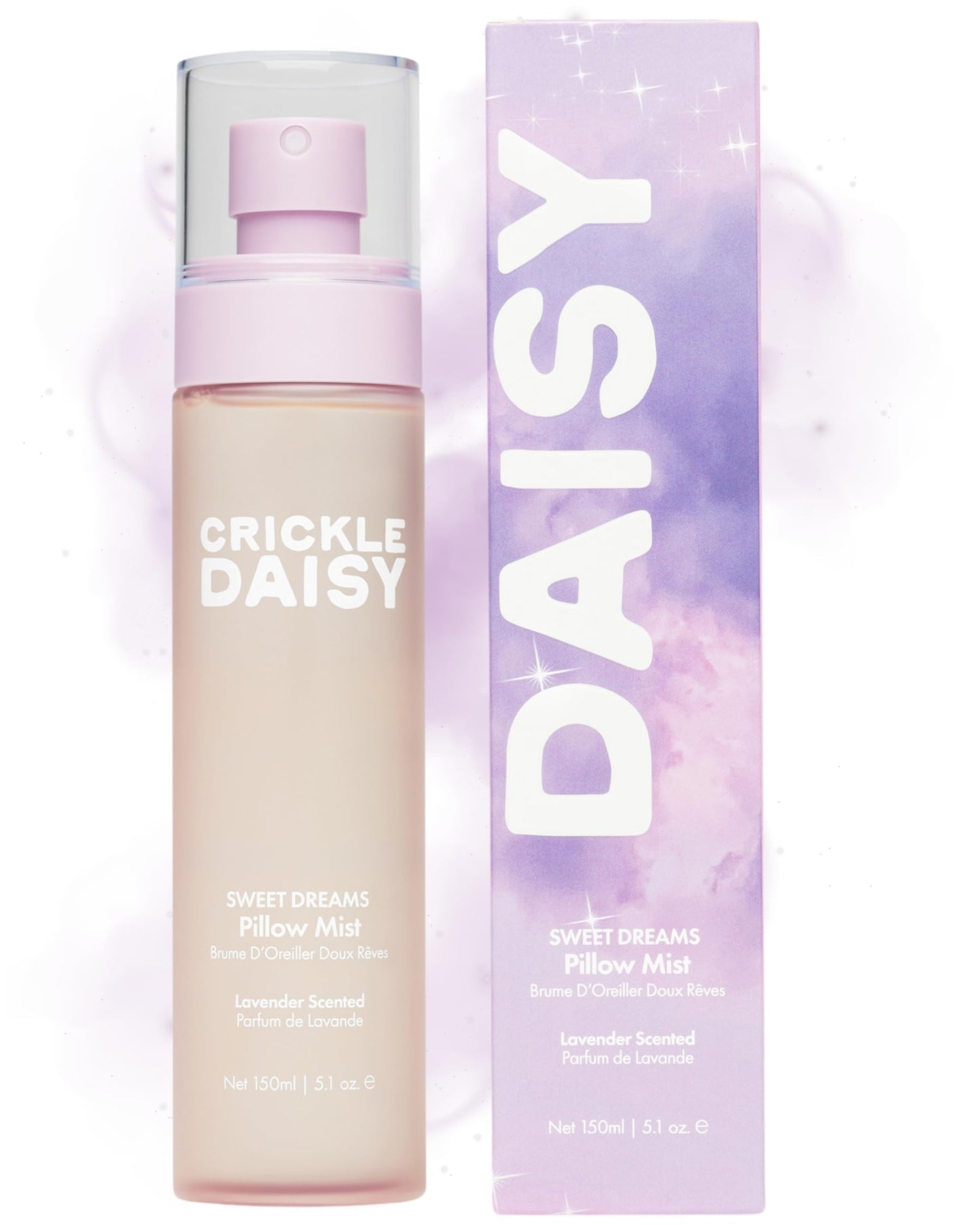 Crickle Daisy Sweet Dreams Lavender Pillow Mist – Calming Aromatherapy Linen & Fabric Spray, 150ml