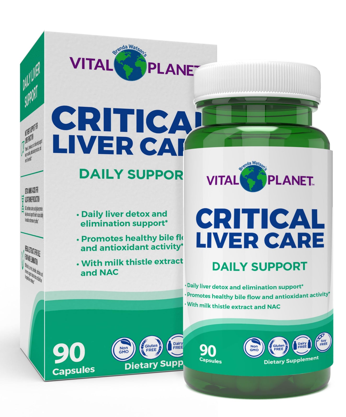 Vital Planet Critical Liver Care - Liver Cleanse & Daily NAC Support