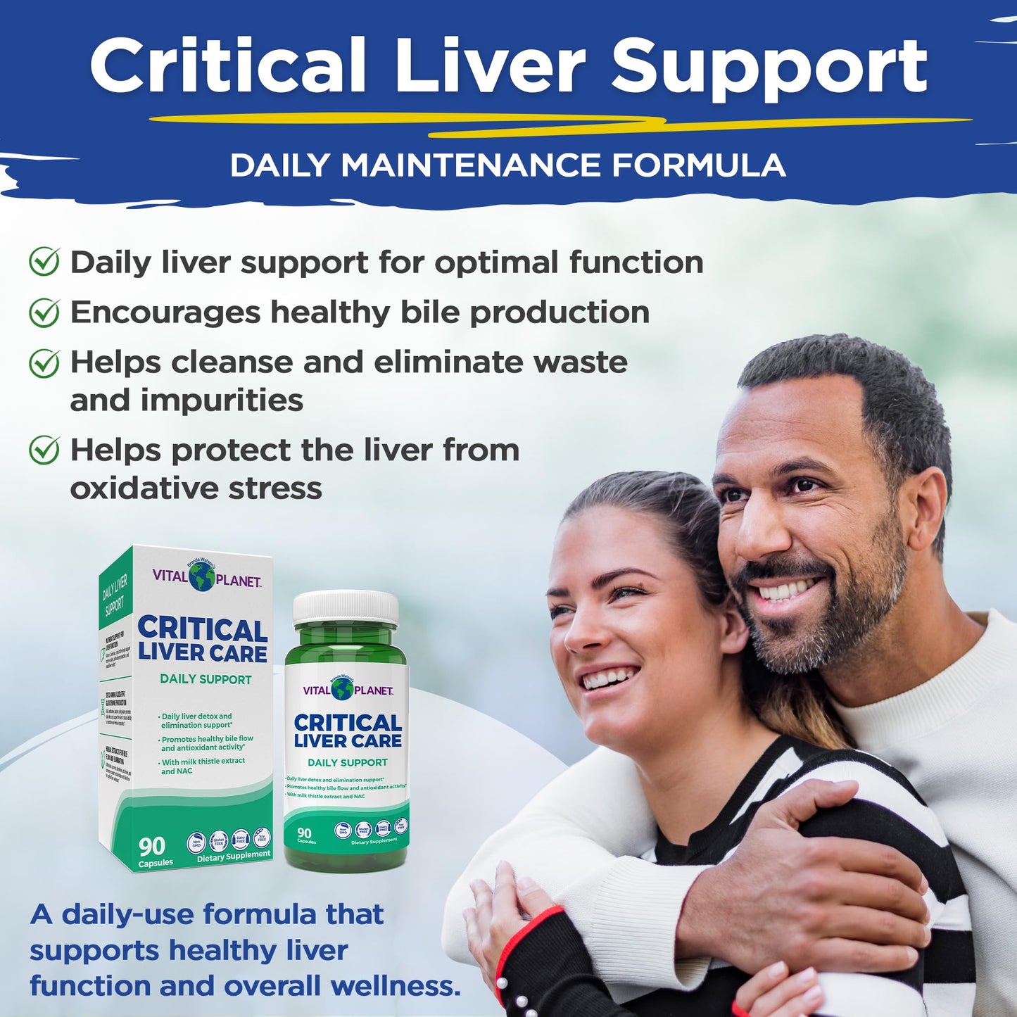 Vital Planet Critical Liver Care - Liver Cleanse & Daily NAC Support