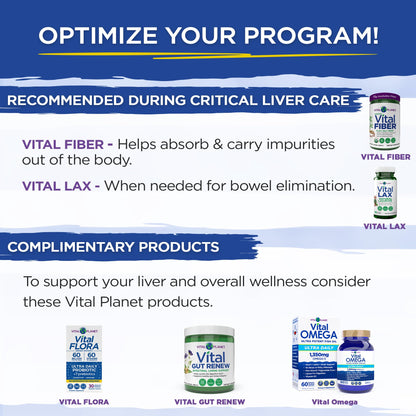 Vital Planet Critical Liver Care - Liver Cleanse & Daily NAC Support