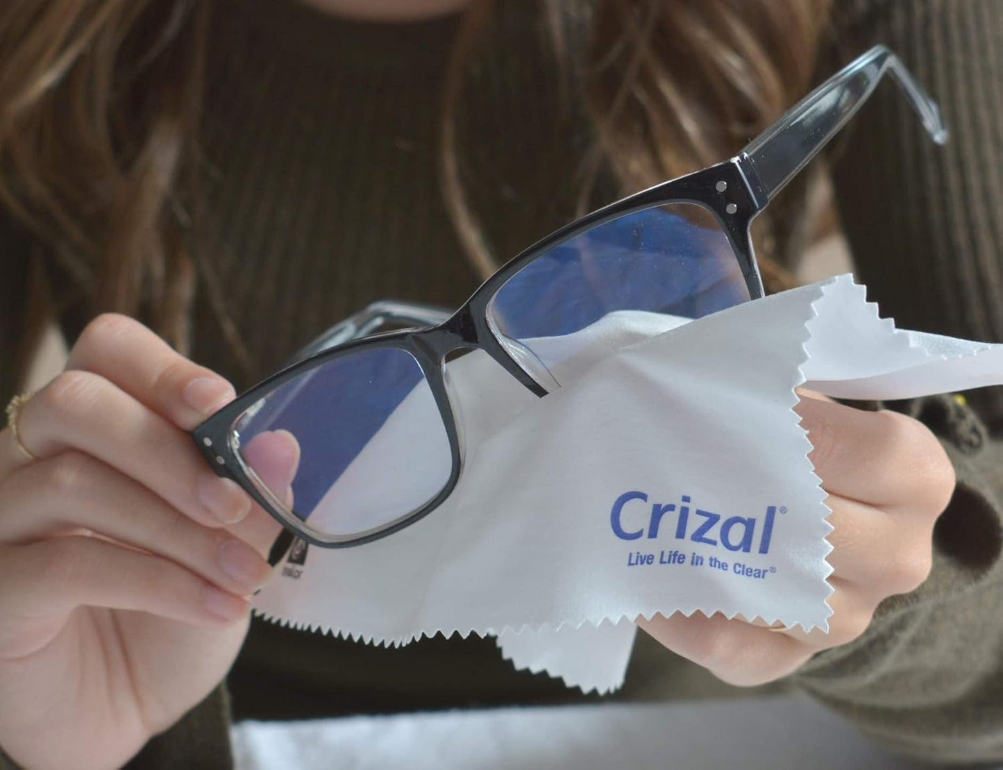 Crizall Microfiber Cleaning Cloth for Glasses, 4 Pack | Best Microfiber Cloths for Crizal Anti-Reflective Lenses