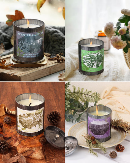 CUKIY Sea Salt & Sage 8oz Soy Candle — 50H Burn, Gift Box