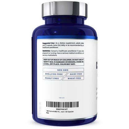 1MD Nutrition CurcuminMD Plus — Turmeric Curcumin with Boswellia Serrata, 285x Absorbable, 60 Capsules