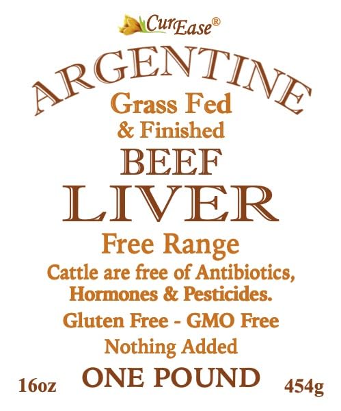 CurEase Argentine Grass-Fed Beef Liver Powder - Undefatted Desiccated 1 lb