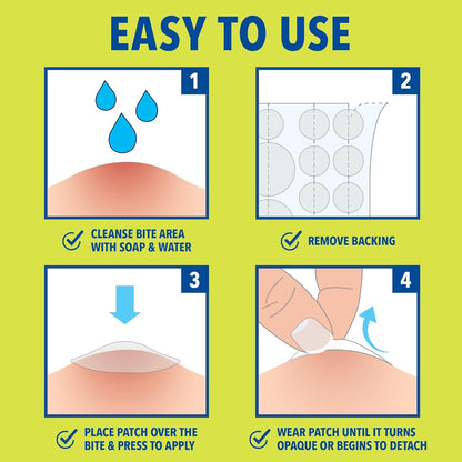 Cutter Bug Bite Patches Itch Relief Hydrocolloid Patches for Kids & Adults – 153 Count