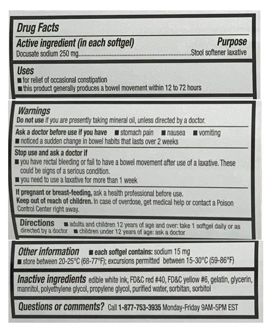 CVS Health Extra Strength Stool Softener Docusate Sodium Softgels 250 mg – 250 Count