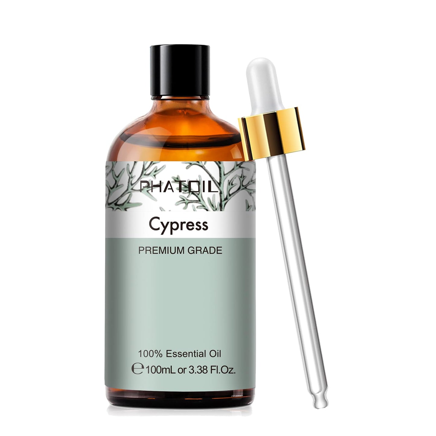 Cypress Essential Oil 100ml | PHATOIL Aromatherapy for Diffuser, Candle & DIY