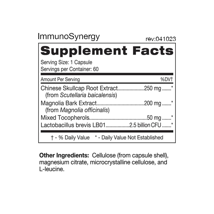 D'Adamo Personalized Nutrition ImmunoSynergy – Immune Support Formula