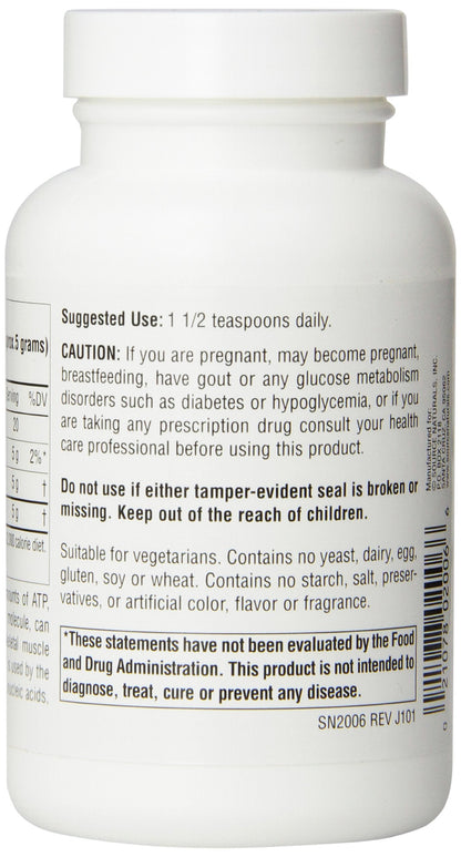 Source Naturals D-Ribose - 100 g Powder | Enhances ATP Energery*