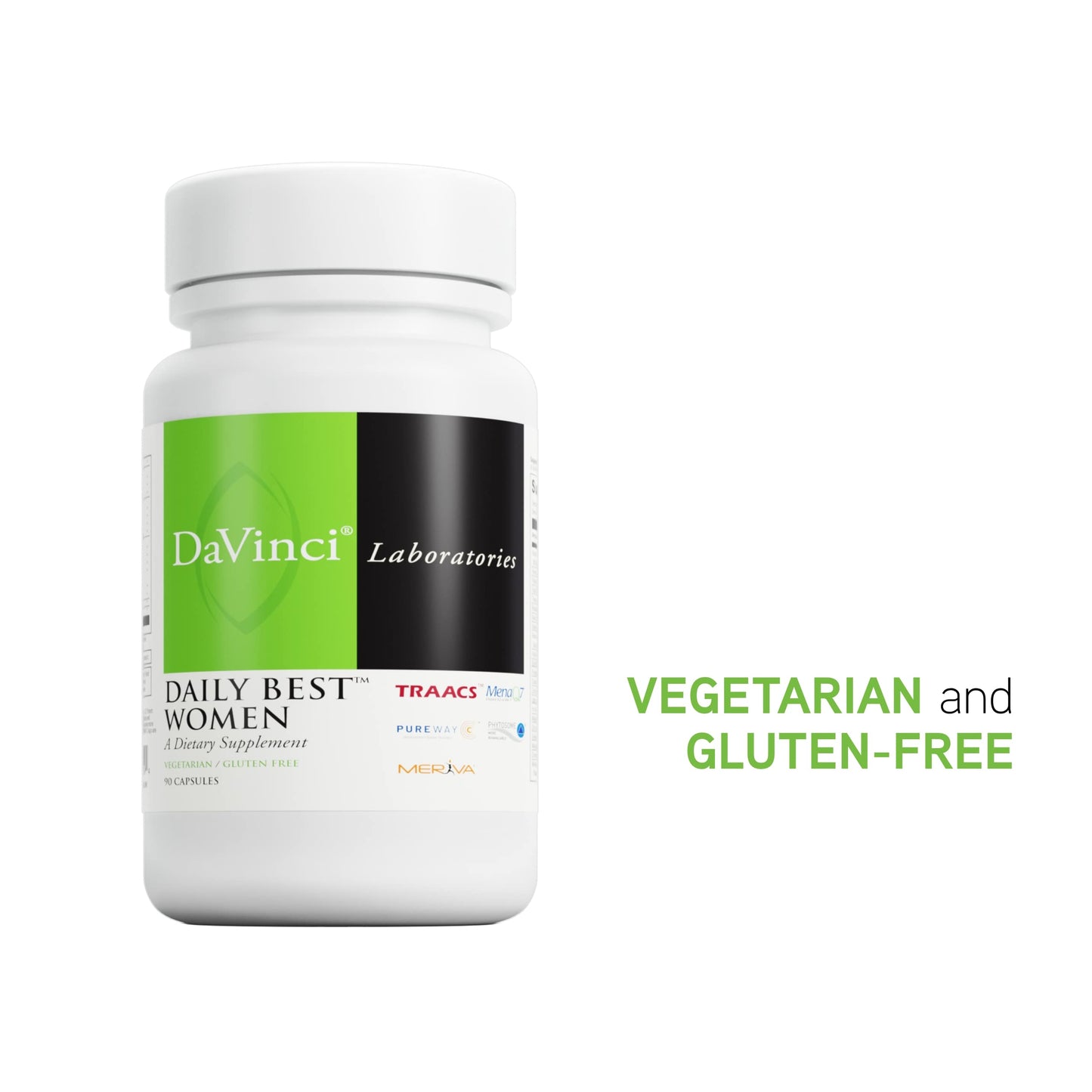 DAVINCI Labs Daily Best Women Multivitamin | Vegetarian & Gluten-Free | 90 Capsules