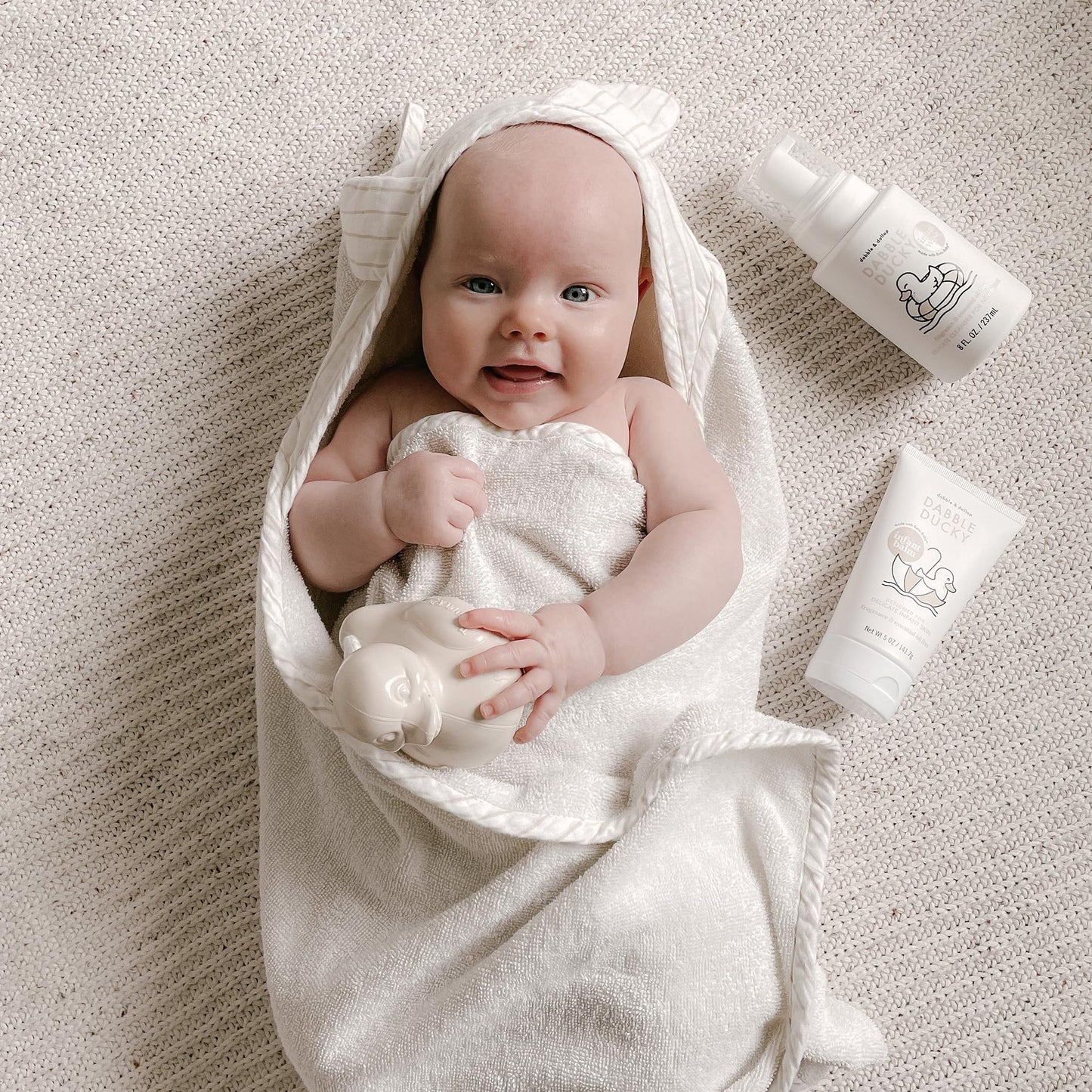 Dabble & Dollop Foaming Infant Wash – Natural Baby Cleanser, Unscented & Essential Oil–Free (2-Pack)