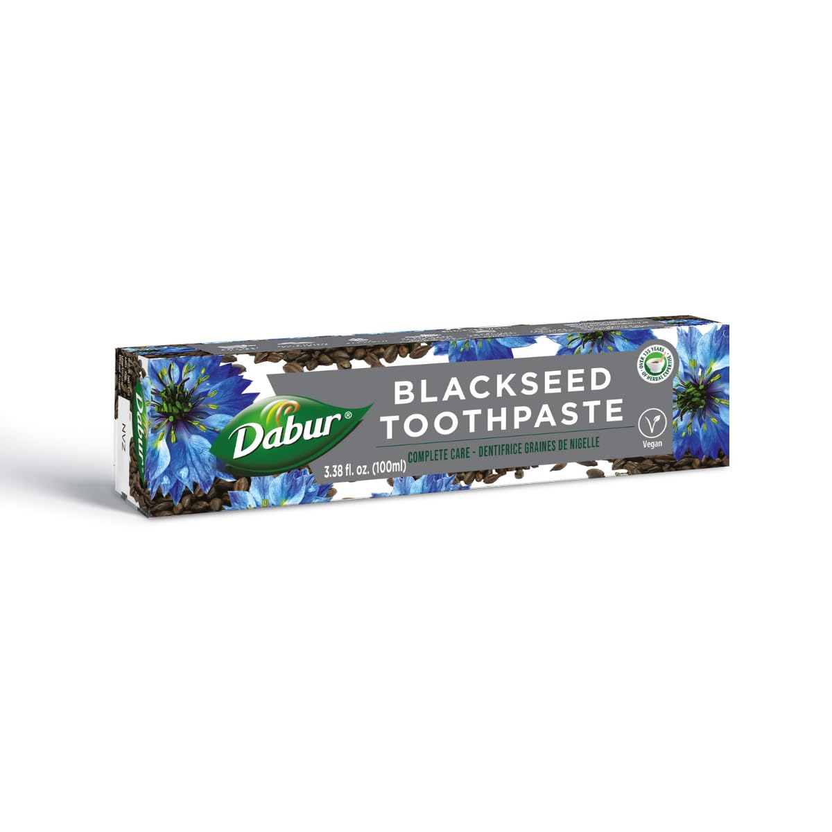 Dabur Herbal Toothpaste - Fluoride-Free Black Seed 100ml (Pack of 3) | Natural Oral Care