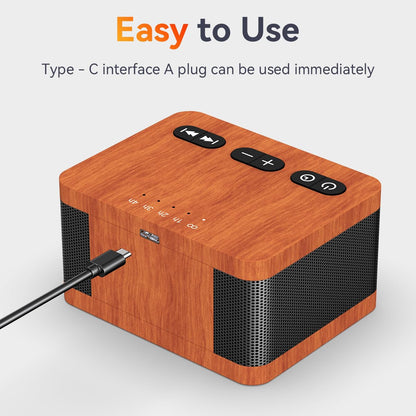 DailyBody Wood Grain Sound Machine — 30 Sounds, 36 Volume Levels, 5 Timers