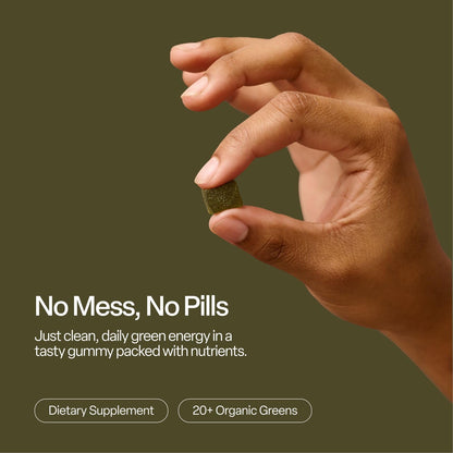 VYBRANCE LABS Daily Greens Gummies – 120 Gummies (30 Servings), Sugar-Free & Vegan