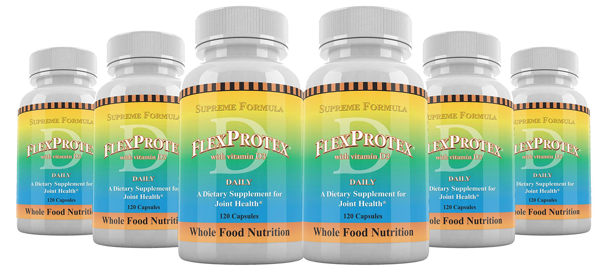 Daily Health FlexProtex D — 6 Bottles, 720 Capsules | Natural Joint Support Formula