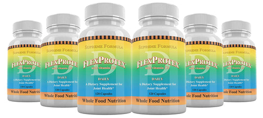 Daily Health FlexProtex D — 6 Bottles, 720 Capsules | Natural Joint Support Formula