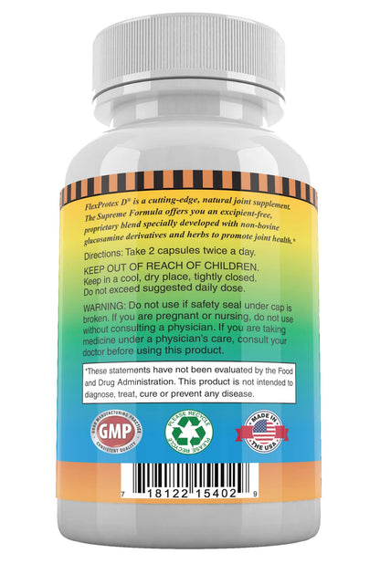 Daily Health FlexProtex D — 6 Bottles, 720 Capsules | Natural Joint Support Formula