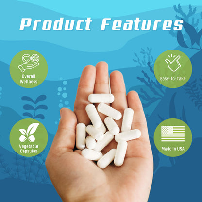 Daily Health - Pure Okinawa Coral Calcium - Marine-Grade with 72 Trace Minerals, 1475mg, 540 Vegetable Capsules (6 Month Supply)