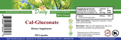 Daily Manufacturing Calcium Gluconate™ — Calcium Supplement