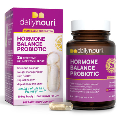 Daily Nouri Hormone Balance Probiotic for Women | 7 Strains, 30-Day