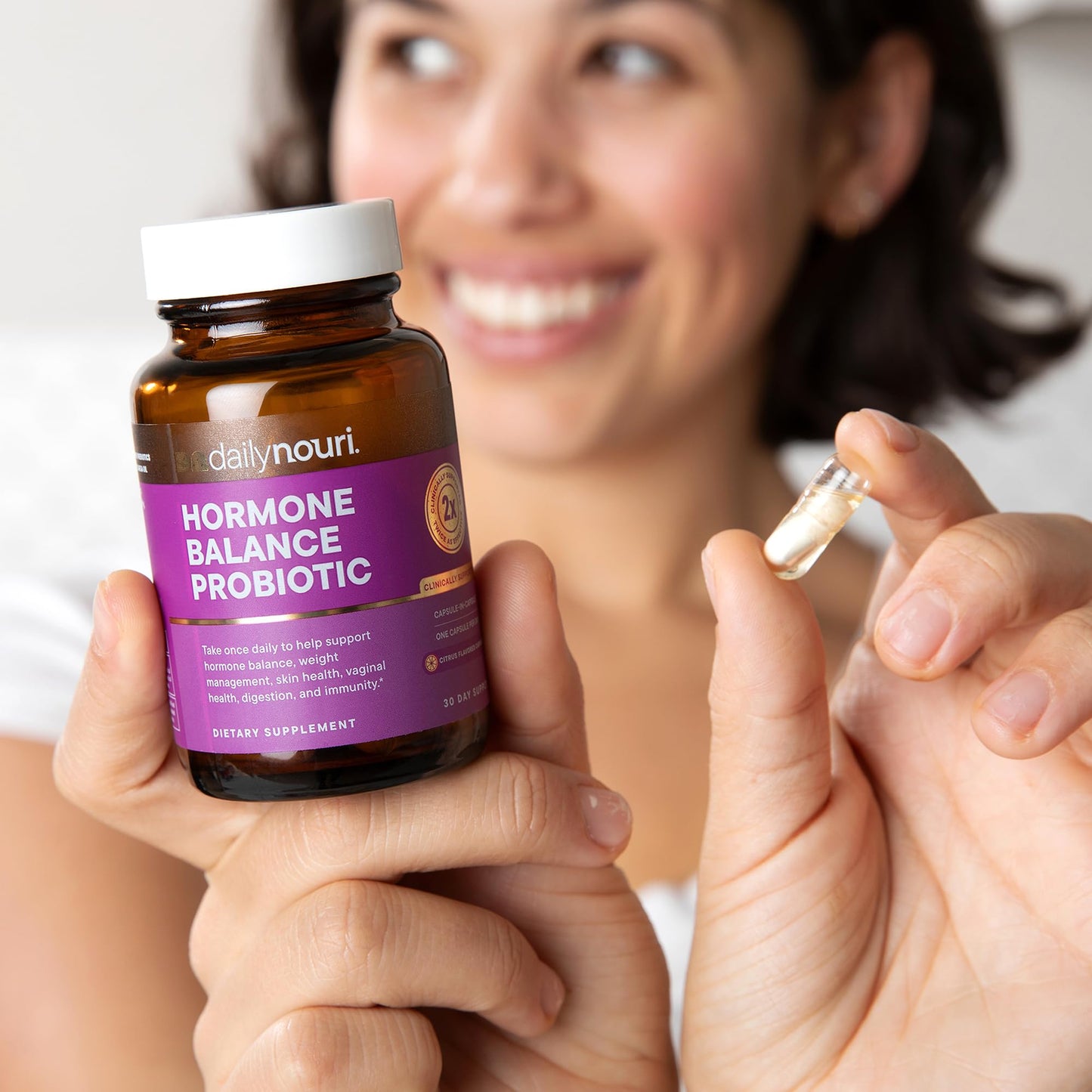 Daily Nouri Hormone Balance Probiotic for Women | 7 Strains, 30-Day
