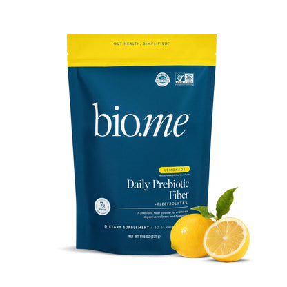 Daily Prebiotic Fiber Lemonade with Electrolytes - 7g Soluble Fiber per Serving - Sugar Free - 30 Servings
