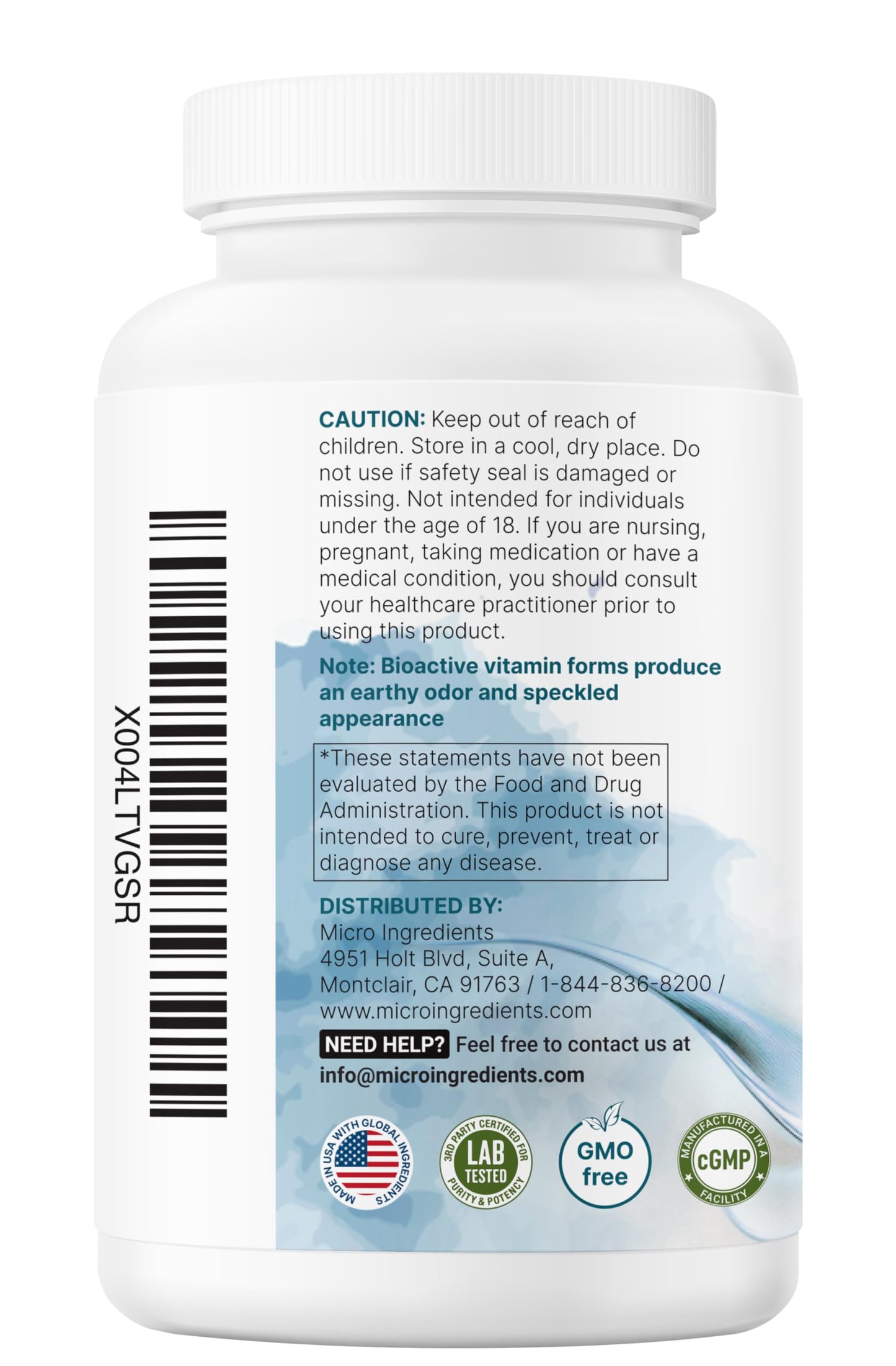 Micro Ingredients Pure Methylated B Complex – 240 Capsules | 11-in-1 B Vitamins with Methylfolate & Methylcobalamin | Non-GMO