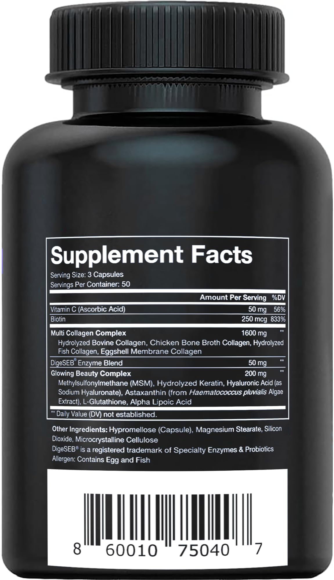 Vital Vitamins Multi Collagen Complex Plus - 150 Capsules | Hair, Skin, Nails
