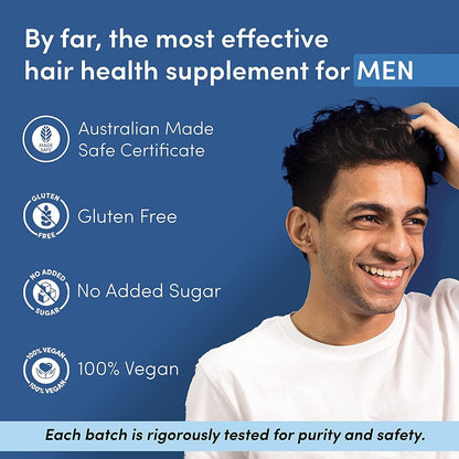 Man Matters Biotin Hair Gummy for Healthy Hair – No Sugar Added | 60 Gummies